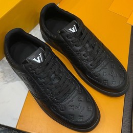 [홍콩명품.LOUIS VUITTON] 루이비통 25SS 로고 모노그램 레더 가죽 스니커즈 운동화 (2컬러), SE5885, S1, 명품스니커즈,운동화,구두,로퍼,하이탑,신발