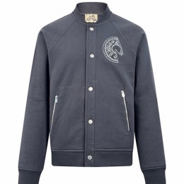 [홍콩명품.Hermes] 에르메스 25SS 로고 트레이닝 봄버 자켓 (다크그레이), BM23948, JL, 레플리카의류,미러급사이트