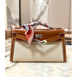 [홍콩명품.Hermes] 에르메스 25SS 로고 KELLY 22 토트백 핸드백 (브라운-베이지), BGM5372, BDA, 홍콩명품가방,명품쇼핑몰,크로스백,핸드백,구매대행