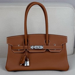 [홍콩명품.Hermes] 에르메스 25SS 로고 Shoulder Birkin29 토트백 핸드백 (브라운-은장), BGM5376, BDA, 홍콩명품가방,명품쇼핑몰,크로스백,핸드백,구매대행