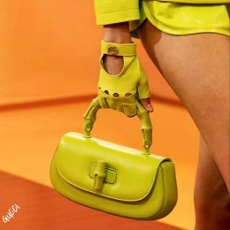 [홍콩명품.Gucci] 구찌 25SS 로고 레더 가죽 핸드백 크로스백 (노랑), BGM5390, GU2, 홍콩명품가방,명품쇼핑몰,크로스백,핸드백,구매대행