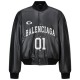 [홍콩명품.BALENCIAGA] 발렌시아가 25SS 로고 자수 01 바시티 자켓 (블랙), BM24038, JL, 레플리카의류,미러급사이트