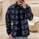 [홍콩명품.LOUIS VUITTON] 루이비통 25SS 로고 체크패턴 울 남방 셔츠 (네이비), BM24054, KK, 레플리카의류,미러급사이트