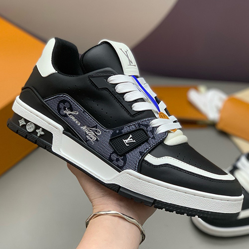 [홍콩명품.LOUIS VUITTON] 루이비통 25SS 로고 남여 모노그램 트레이너 스니커즈 운동화 (블랙), SE5909, PMD, 명품스니커즈,운동화,구두,로퍼,하이탑,신발