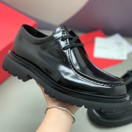 [홍콩명품.FERRAGAMO] 페레가모 25SS 로고 레더 가죽 워커 구두 (블랙), SE5920, PMD, 명품스니커즈,운동화,구두,로퍼,하이탑,신발