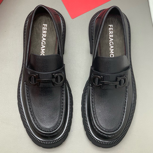 [홍콩명품.FERRAGAMO] 페레가모 25SS 로고 간치니 레더 가죽 워커 구두 (블랙), SE5924, PMD, 명품스니커즈,운동화,구두,로퍼,하이탑,신발