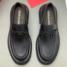 [홍콩명품.FERRAGAMO] 페레가모 25SS 로고 간치니 레더 가죽 워커 구두 (블랙), SE5924, PMD, 명품스니커즈,운동화,구두,로퍼,하이탑,신발