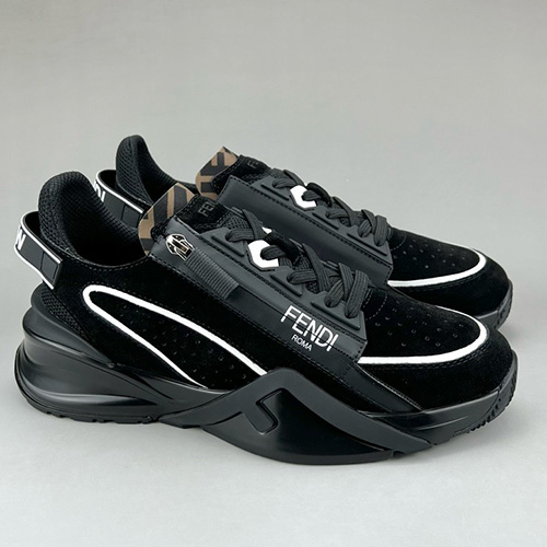 [홍콩명품,FENDI] 펜디 25SS 로고 FLOW 스니커즈 운동화 (블랙), SE5954, S3, 명품스니커즈,운동화,구두,로퍼,하이탑,신발