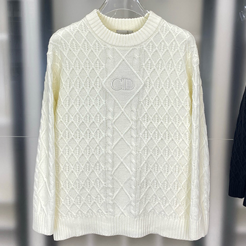 [홍콩명품,Christian Dior] 디올 25SS 로고 패턴 CD자수 니트 스웨터 (3컬러), BM24171, HH, 레플리카의류,미러급사이트