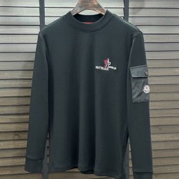 [홍콩명품.MONCLER] 몽클레어 25SS 로고 자수 긴팔 티셔츠 (2컬러), BM24194, HH, 레플리카의류,미러급사이트