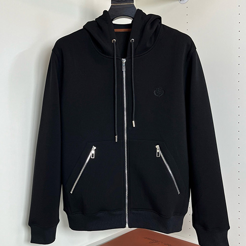 [홍콩명품.Loro Piana] 로로피아나 25SS 로고 자수 후드 집업 자켓 (2컬러), BM24205, HH, 레플리카의류,미러급사이트