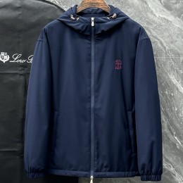 [홍콩명품.Brunello Cucinelli ] 브루넬로 쿠치넬리 25SS 로고 자수 후드 구스다운 패딩 파카 자켓 (2컬러), BM24216, HH, 레플리카의류,미러급사이트