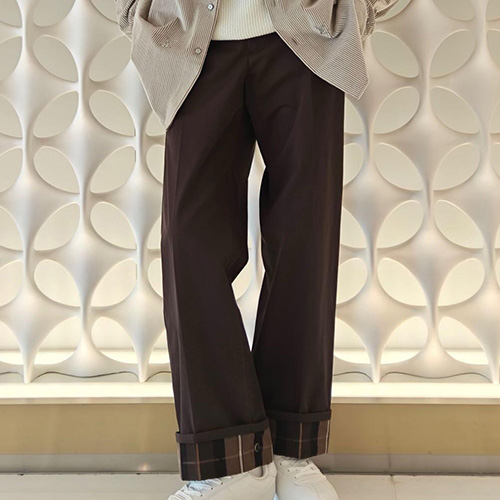 [가격문의][홍콩명품.LOUIS VUITTON] 루이비통 25SS 로고 팬츠 바지 1AIK17 (브라운), BM24252, KK, 레플리카의류,미러급사이트