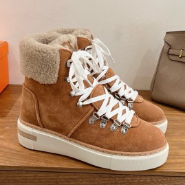 [홍콩명품.Hermes] 에르메스 25SS 로고 여성 시어링 레더 가죽 부츠 (3컬러), SE6001, GHS, 명품스니커즈,운동화,구두,로퍼,하이탑,신발